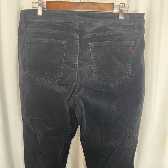 EV1 jeans black pants women's 14 velvet 5 pocket blue jean styling stretchy - Picture 3 of 14